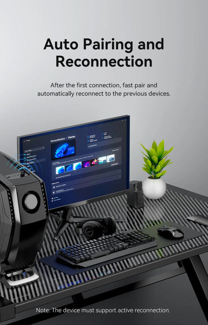 Vention USB Bluetooth Adapter 5.0 5.1 5.3 5.4 6.0 Dongle for PC Speaker Wireless Mouse Keyboard Music Audio Receiver Transmitter