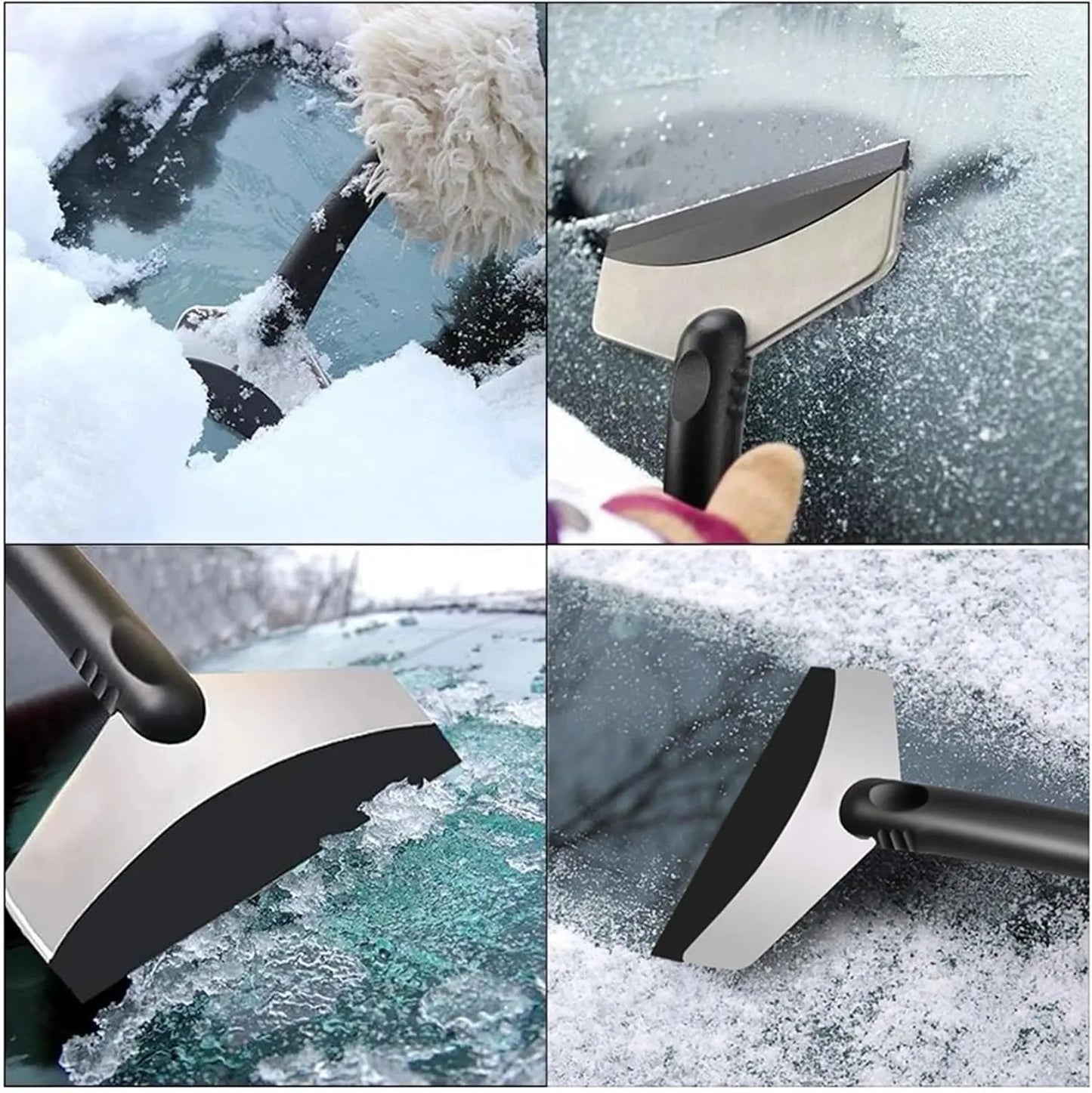 Ice Scrapers for Car Windshield-Winter Windshield Scraper for Ice and Snow, Car Window Scraper for Snow and Ice