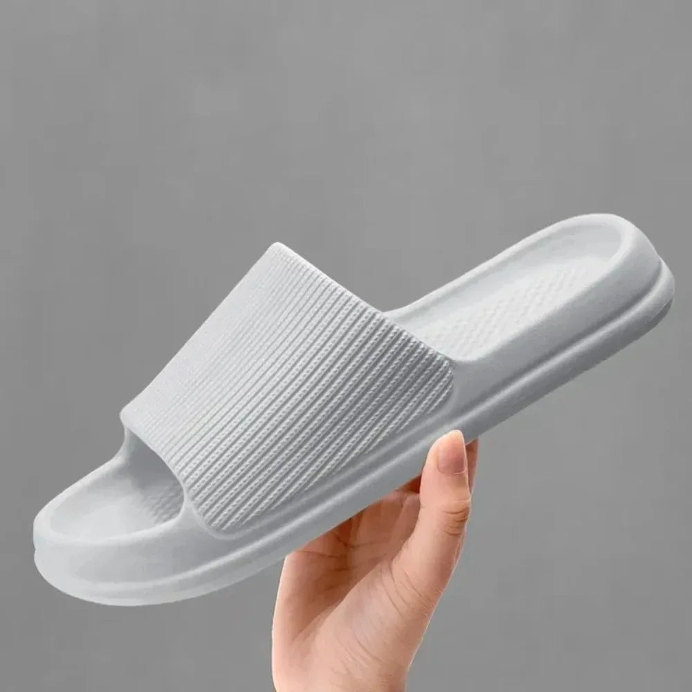 Youpin Thick Platform Women Bathroom Home Slippers Cloud Slippers Soft Sole EVA Indoor Slides Sandals Summer Non-slip Mi