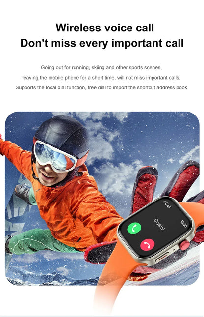 LIGE New Heart Rate Health Smartwatch Men Women 2.01" Bluetooth Call Music Smart Watches Ladies Sports Fitnesss Smart Watch Gift