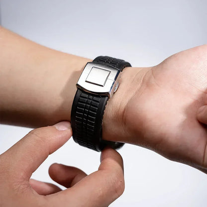 Silicone Band for Apple Watch Ultra 3/2 49mm Strap Men Sport Bracelet for Iwatch 11 10 9 8 7 6 5 Se 46mm 45mm 44mm  Watchband
