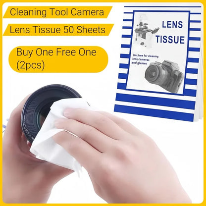 100 Sheets Soft Camera Lens Optics Tissue Cleaning Clean Paper Wipes Booklet