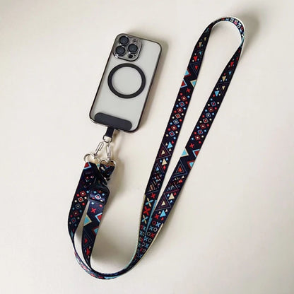 Universal Mobile Phone Lanyard, Adjustable, Neck & Crossbody Strap, Includes Anti-Loss Cable & Case Key Gasket