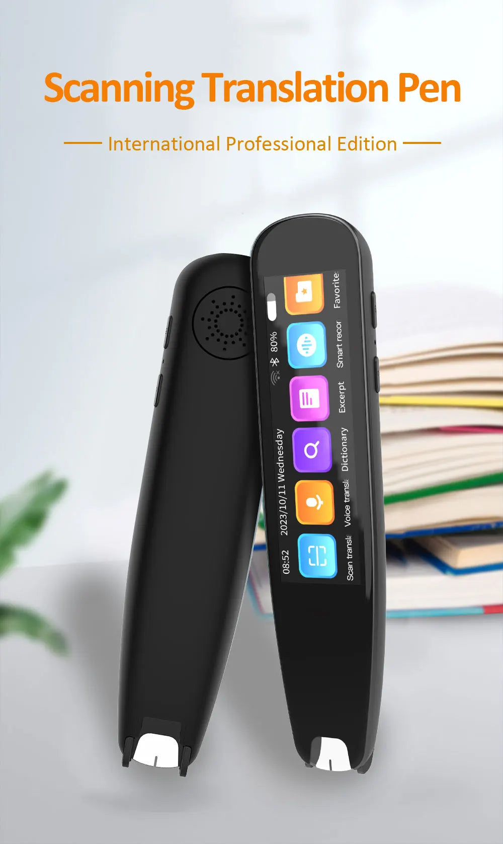 German Spanish French Italian Korean Portuguese Russian Scanning Voice Translation Pen Offline Online Language Learn Translator