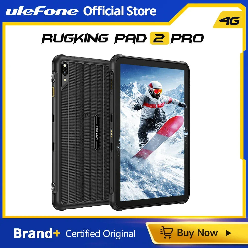 [Built-in eSIM] Ulefone RugKing Pad 2 Pro Rugged Tablet 10200mAh 10.1"Up to 16GB RAM,256GB ROM Android 16 48MP 10.1"  4G Global