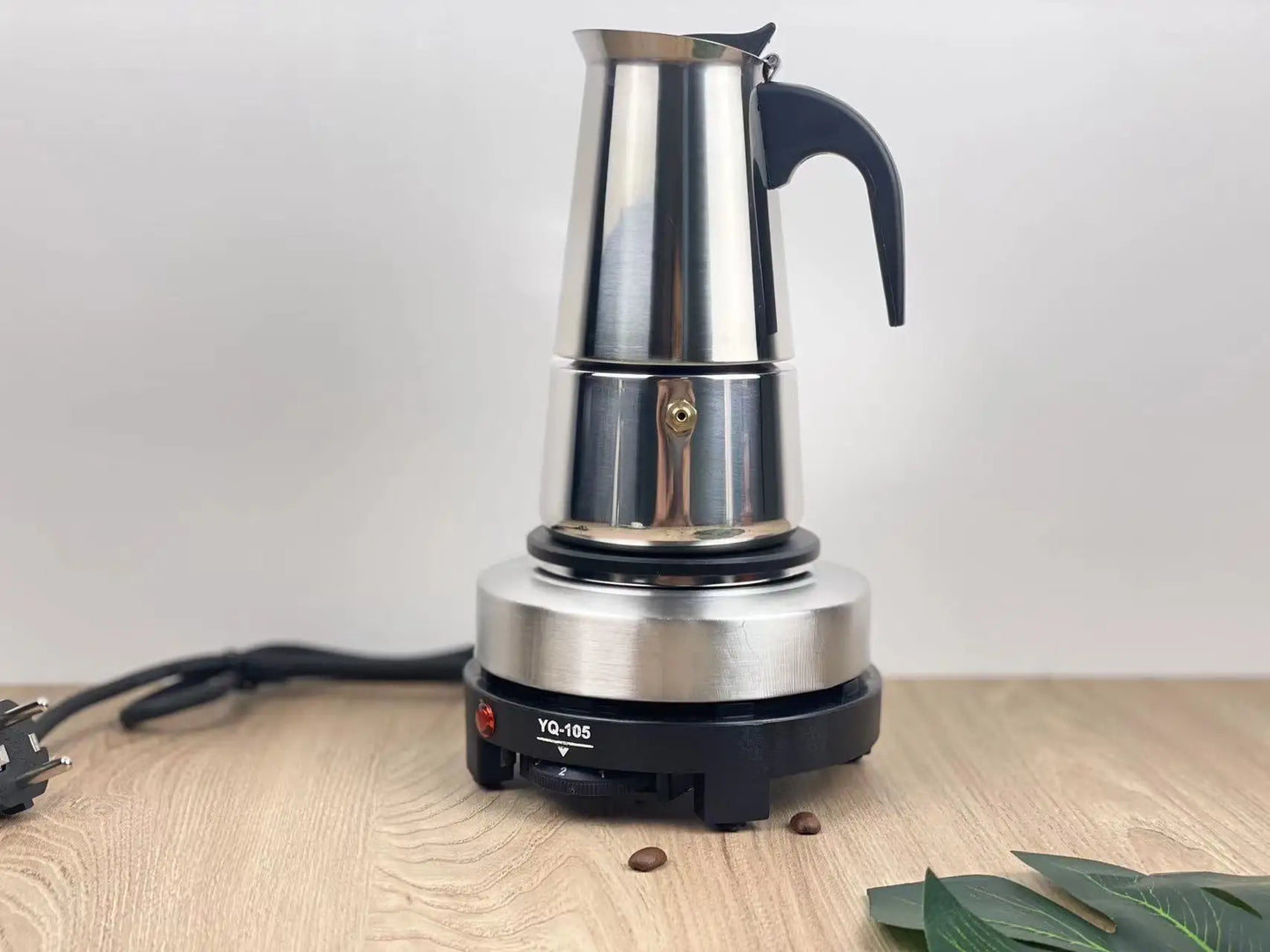 Electric Coffee Pot 1PC Coffee Maker Quick Convenient Electric Oven Coffee Maker Home Office Stainless Steel
