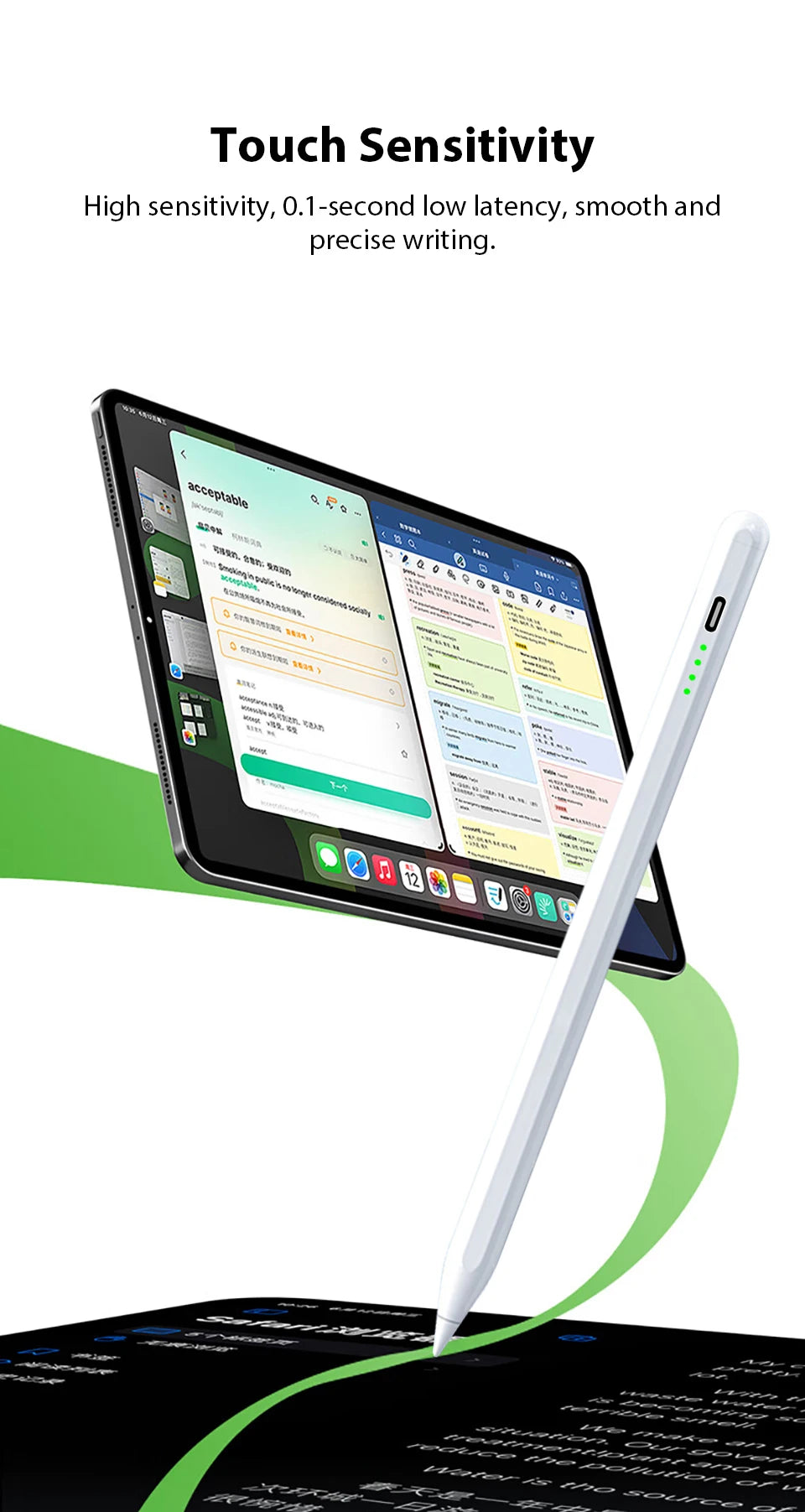 For Apple Pencil Stylus For iPad A16 Air 11 5 4 Pro 11th 13 12.9 M5 M4 M3 M2 Pens 10 9 8 10th 9th Generation Mini 7 6 Touch Pen