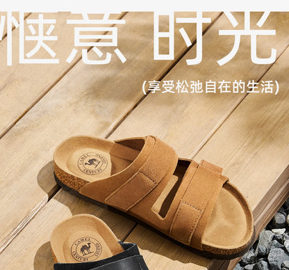 GOLDEN CAMEL Men's Shoes Non-slip Retro Breathable Casual Shoes for Men Women Beach Sandals Summer Fashion Shoes Luxury