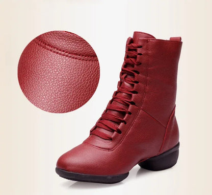 XIHAHA Dancing Boots Woman Jazz Dance Shoes High Quality Soft Women's Ballroom Modern Dancing Shoes Ladies Boots Sneakers