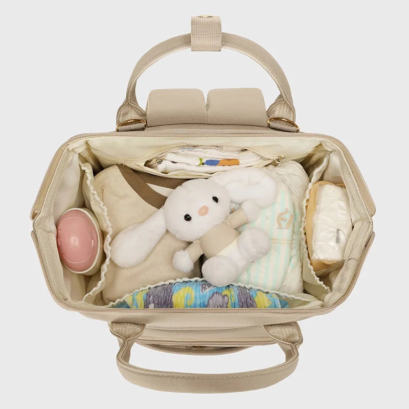 Mommy bag, lightweight and simple, outdoor backpack, multifunctional and large capacity storage, mother and baby bag