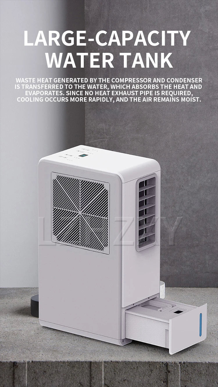 Portable Ductless Air Conditioner for Kitchen Cooling, 500W (1800 BTU) Rapid Cooling, with Oil-Control Filter