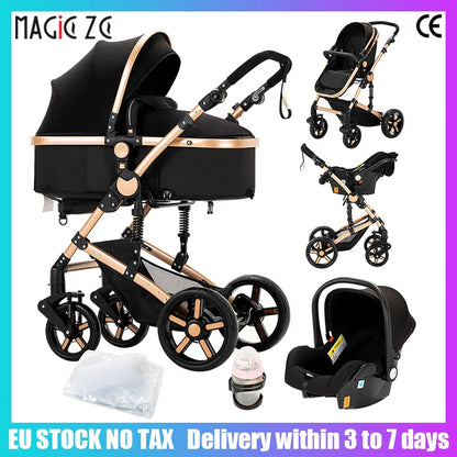 Baby Stroller 3 in 1 stroller lightweight strollers  Baby Carriage mutifunction strollers Baby newborn stroller mother kids