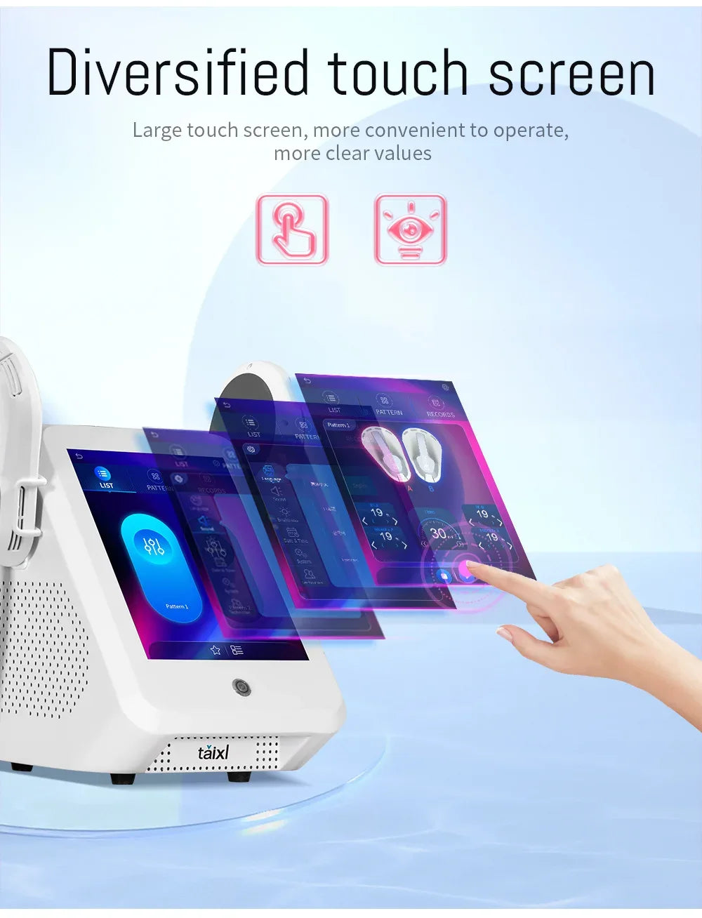 6500W EMS Body Sculpting Machine Myoslim Fat-Burning Muscle Stimulator RF Butt Lifting Slimming Device