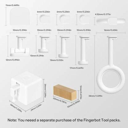 Tuya Zigbee Fingerbot Plus Smart Fingerbot Switch Button Pusher Smart Life Timer Voice Control Support Bluetooth Alexa Google