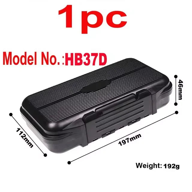 Wifreo 1PC Waterproof Stream Flies Combo Set Box Trout Fishing Fly Cases with Silicone Linear Dry WetNymph Storage Portable Case