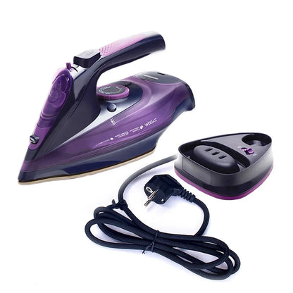 Handheld Electric Iron Cordless Steam Ironing Machine Wired Wireless Optional Travel Iron with Base for Home And Travel Use