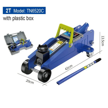 2 Ton Auto Hydraulic Jack Vehicle Oil Pressure Tire Replacement Lifting Repair Tool 13cm-30cm Car Emergency Curbside