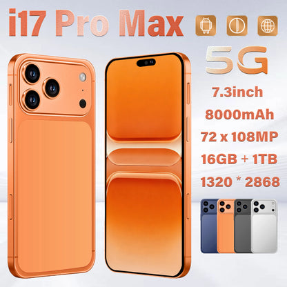 High-definition mobile phone film is used for i17 Pro Max 7.3inch Mobile accessories Shatter-resistant Smart 8000mAh Original