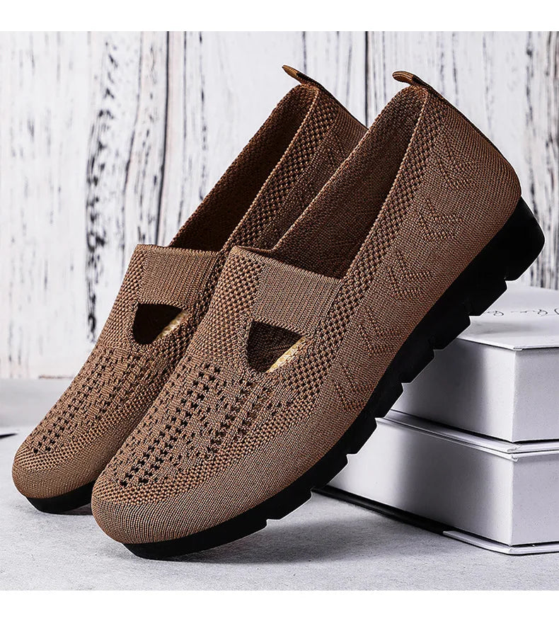 Women's Summer Shoes Breathable Flat with A Casual Women's Sneakers Comfortable Soft Sole Large Size 36-43 Cheap Shoes Clearance