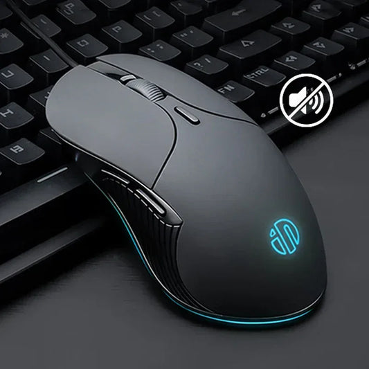 INPHIC B2 USB Wired Mouse Silent Office Gaming Mouse for PC and Laptops by PDG ibma