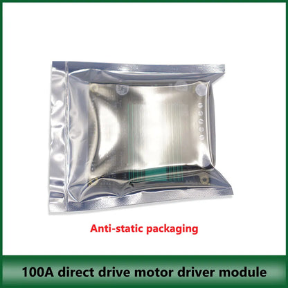 DC 12V~48V 100A High Power H-bridge DC Motor Controller Drive Module High Frequency H-bridge Dual Channel Motor Module Driver