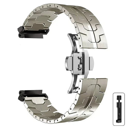 Steel Strap for Huami Amazfit T-rex 3/2 Trex Pro Metal Watch Band for Amazfit T-Rex Ultra Butterfly clasp Smartwatch Accessories