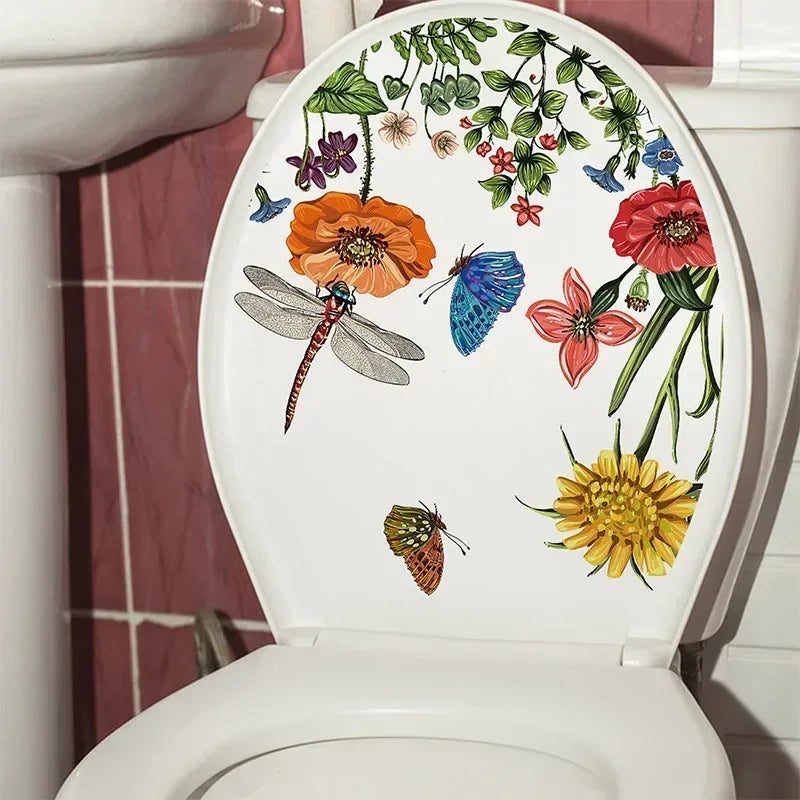 Toilet Sticker Strong Adhesive Toilet Sticker Decorative Sea Fish Toilet Sticker Waterproof Adhesive For Home 2025 Christmas