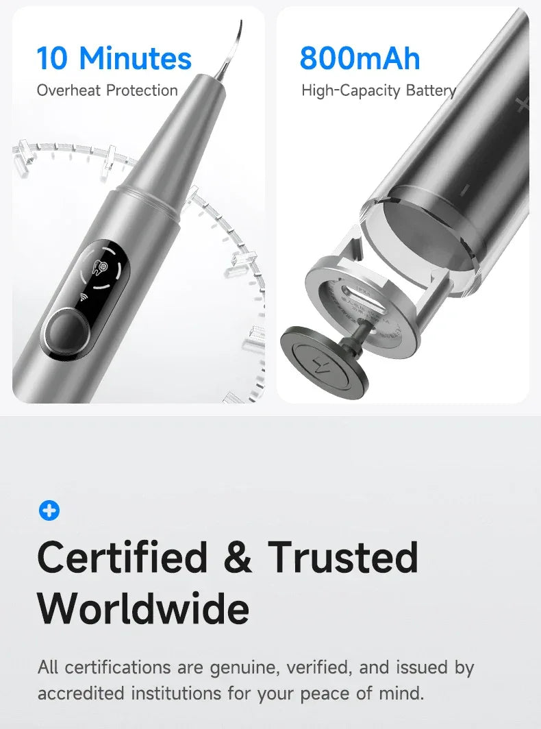 CURVY MOON Visible Electric Ultrasonic Tooth Cleaner with Camera Tartar Remover Tooth Stain Cleaning Tools Teeth Whitening Care