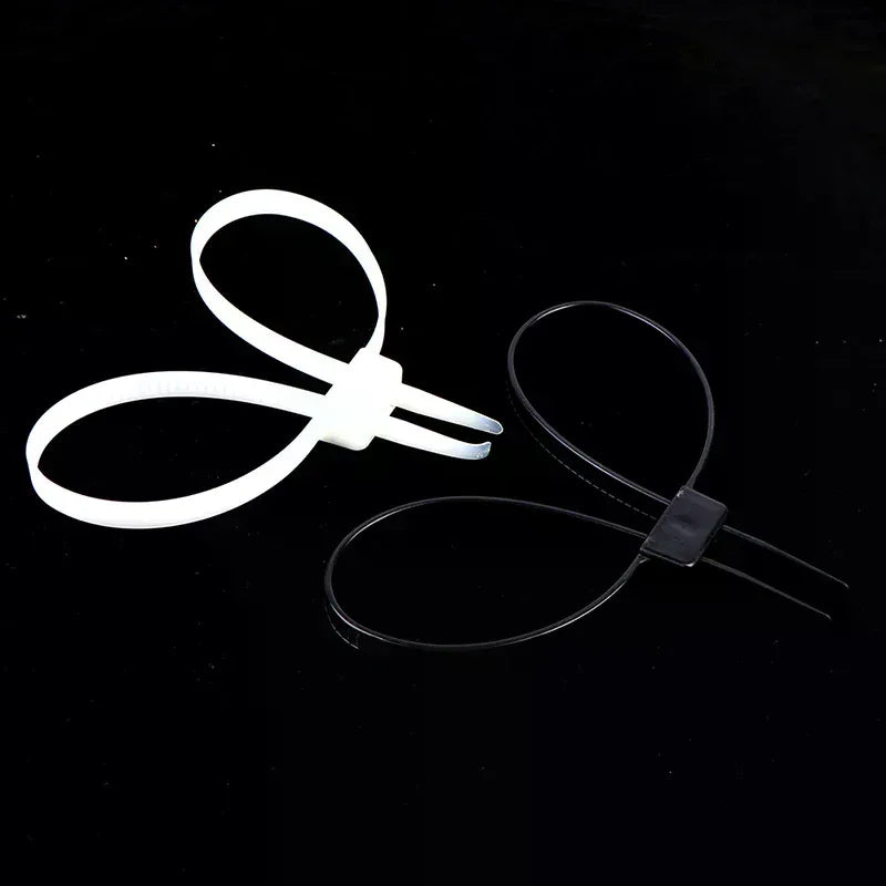 1Pc Plastic Police Handcuffs Double Flex Cuff Handcuffs Zip Tie Nylon Cable Ties