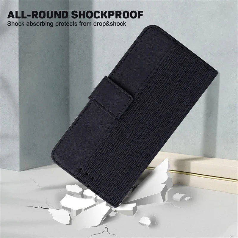 For Xiaomi Redmi 13 Case Solid Color Leather Flip Phone Case for Xaomi Redmi 13 Cover Redmi13 13C 5G Wallet Card Slots Etui