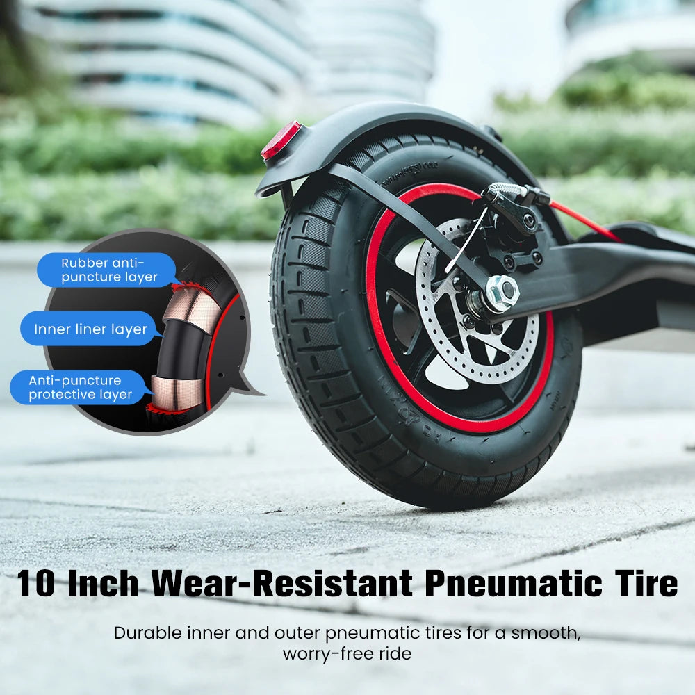 W6 Electric Scooter 10 Inch 500W Motor 36V 10.5Ah Battery 35km/h Max Speed Foldable E-Scooter With APP Dual Brakes Scooters