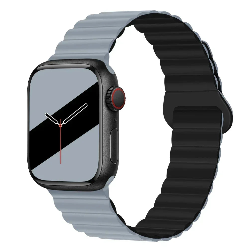 NEW Original Liquid Silicone Magnetic bands for Apple watch band Ultra 2 Series 9 SE iwatch 42mm 44mm 45mm 49mm 38mm 40mm 41mm