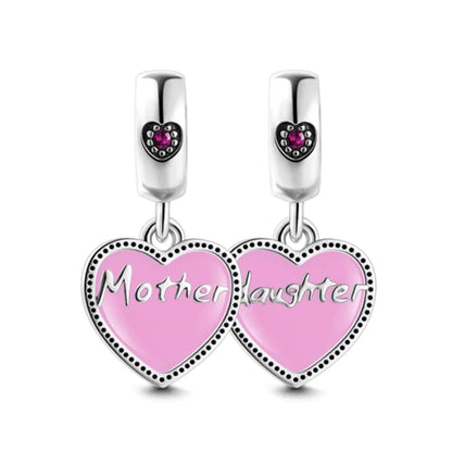 New 925 Silver Mother's Day Love Daughter Charms Beads Fit Original Bracelet DIY Jewelry For Women Gift
