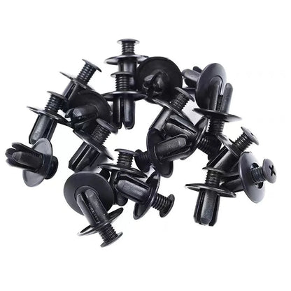 20-100pcs Plastic Rivets Fasteners Screw 8mm Car Bumper Fender Trim Panel Retainer Fasteners Clips Car Accessories