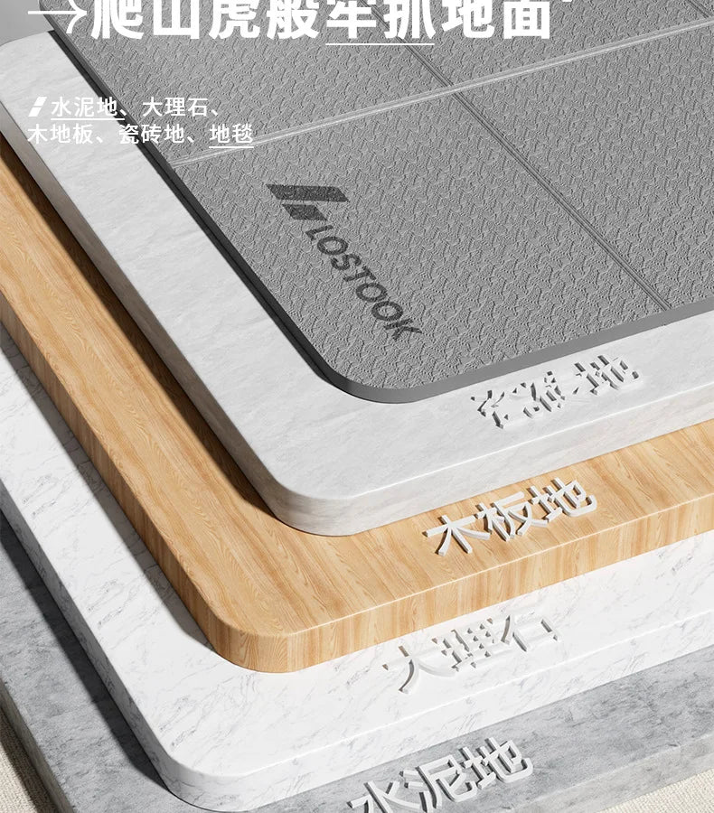 Foldable and Convenient Yoga Mat, Anti Slip, Thickened and Widened Fitness Mat, Home Outdoor Fitness, Beauty and Sports Mat