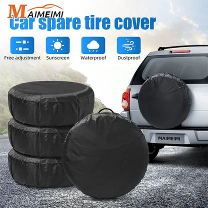 Car Spare Tire Cover Sunscreen Tire Bag Dustproof Protective Film Cloth Waterproof Spare Tire Wheel Bag Tyre Spare Storage Cover