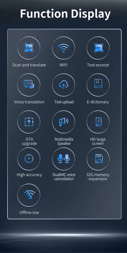 A26S Scan Translation Pen Exam Reader Voice Language Translator Device with Touchscreen WiFi/Offline Function번역펜