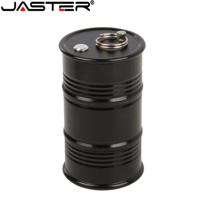 JASTER Colorful Oil Drum USB Flash Drives 128GB Metal Pen Drive 64GB Real Capacity Memory Stick 32GB Portable Pendrive 16GB 8GB