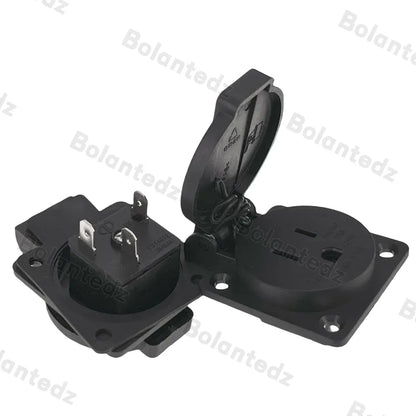 Universal Brazil Swiss AU US UK EU Outdoor Waterproof Industry Socket Germany France Connector AC Electric Power Schuko Outlet