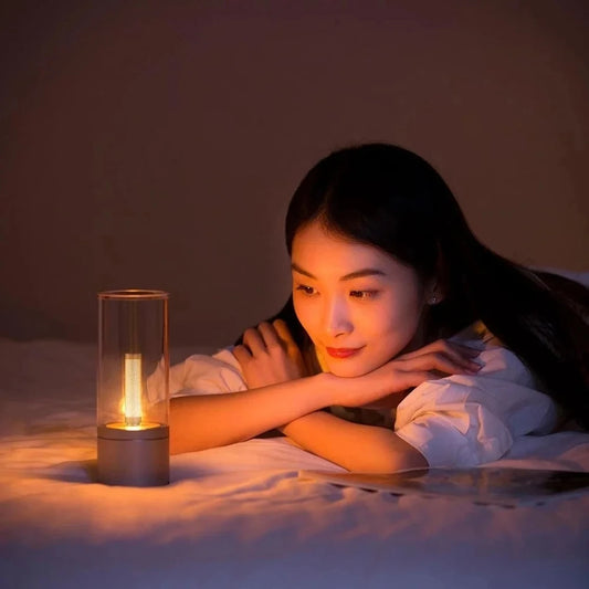 Yeelight Rechargable Candle Lamp Yellow LED Night Light Atmosphere Light Stepless Dimming Nightstand Lamp for Bedroom by PDG ibma