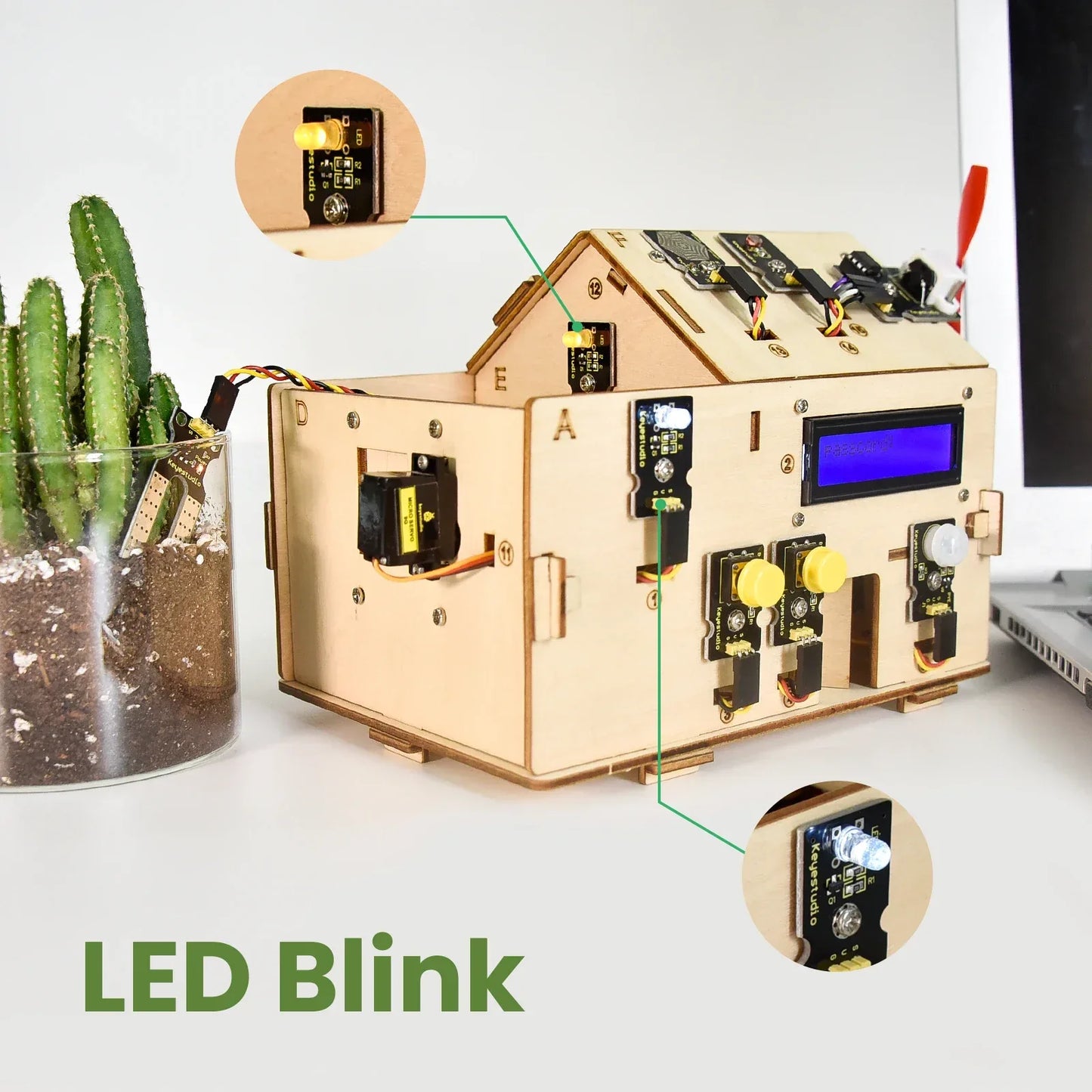 Keyestudio Smart Home IOT Kit With PLUS Board+15 Projects Tutorial For Arduino STEAM House Kit DIY Electronic Kit CE Compliant