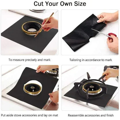 1/4PCS Gas Stove Protector Stovetop Burner Covers Kitchen Accessories Washable Mat Cooker Cover  cooking  stove cover