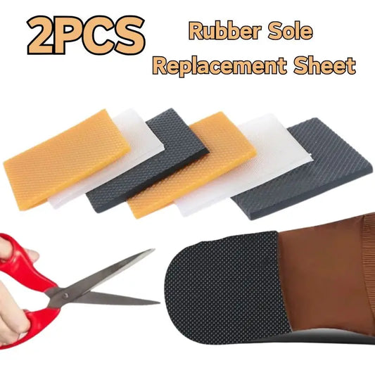 2pcs Repair Material Shoe Repair Wear-resistant DIY Soles Replacement High Heel Accessories Anti-slip Rubber Sole Protector by PDG ibma