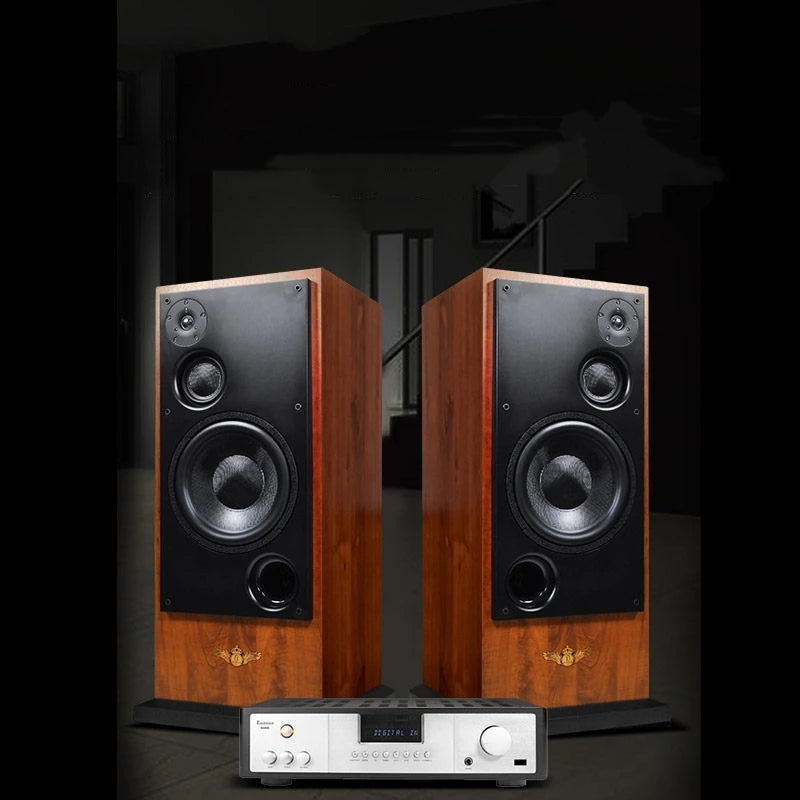 BN-186 3-Way Hi-Fi Floor Standing Speakers, 12-Inch Passive Tower Audiophile System for Home Audio