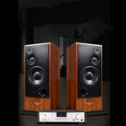 BN-186 3-Way Hi-Fi Floor Standing Speakers, 12-Inch Passive Tower Audiophile System for Home Audio