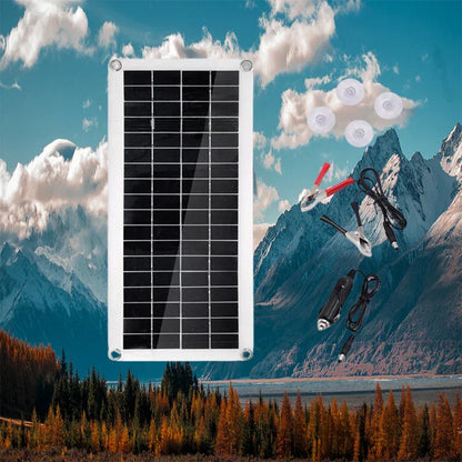 40W Solar Panel 12V/18V Solar Cell 10A-100A Controller Solar Plate Kit For Phone RV Car Caravan Home Camping Outdoor Battery