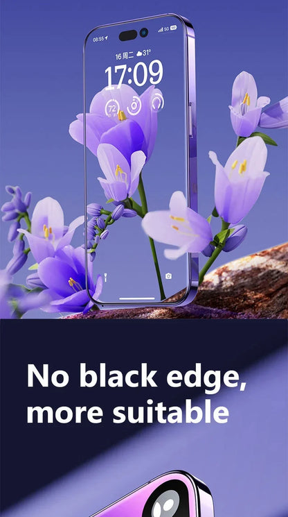 1-5Pcs HD Tempered Glass Screen Protector For iPhone 11 12 13 14 15 16 17 Pro Max 14 15 16 Plus 16 Air Glass Anti-Scratch Film