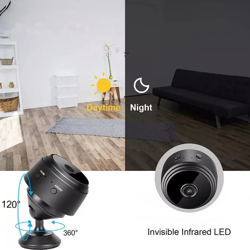1/4pcs Mini Wireless Camera WiFi Hidden Camera Motion Detection, And Home Security for Indoor Outdoor Pet Monitoring USB Powered