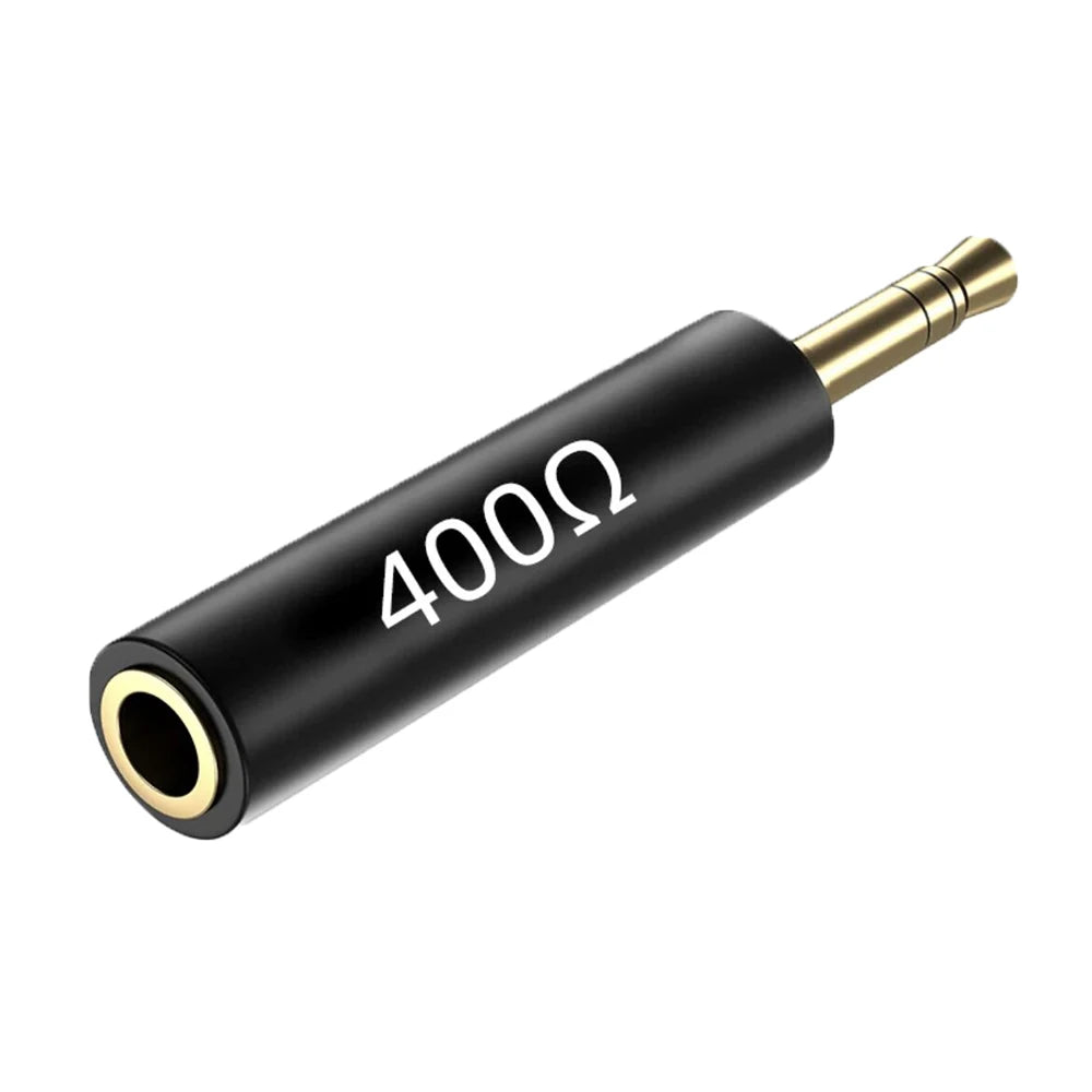 1PCS Conductor Earphone Impedance Plug 30 75 150 200 400 600 Ohm Noise Cancelling Adapter Resistance Reduce Noise Filter Plug