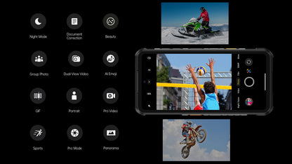 RugOne Xever 7 5G Rugged Phone Android 15 Smartphone 512GB ROM 12+12GB RAM 6.67" 120Hz AMOLED NFC 5500mAh Swappable Battery